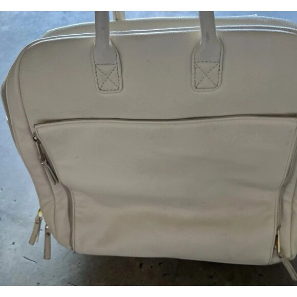 AYLA Co DIAPER BAG white cream Women’s Large Bag Travel Multipocket Carryon - Picture 9 of 16